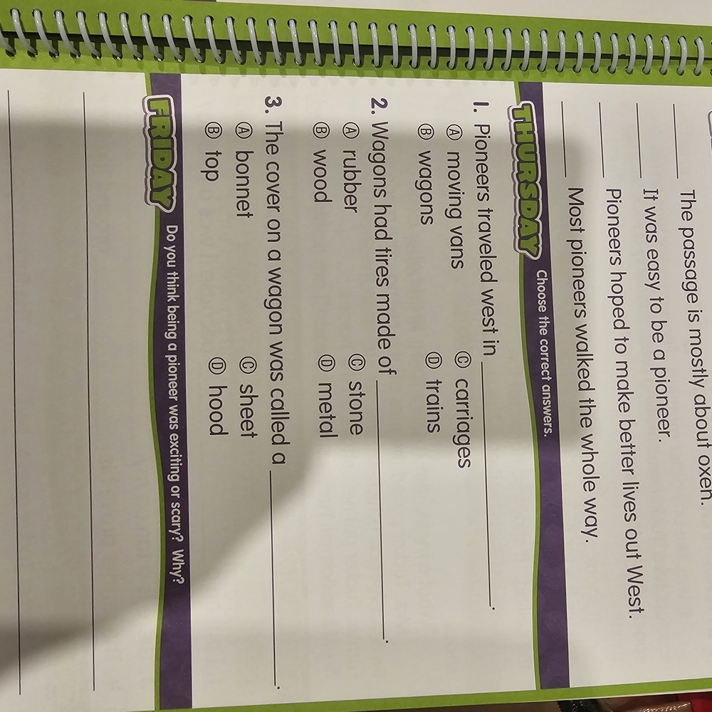 Daily Reading Comprehension Practice Journal - Picture 2 of 2